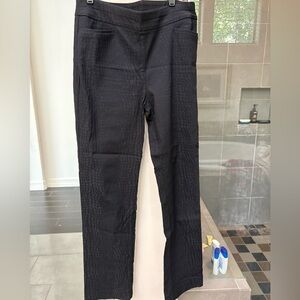 Chico's Charcoal Textured Stretchy Trousers EUC